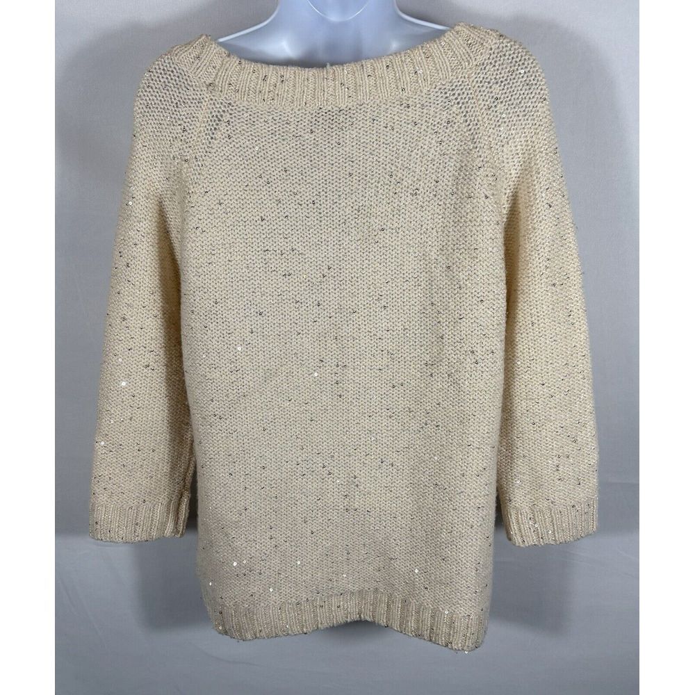 Talbots Wool Blend Sequin Sweater Cozy Women's La… - image 2